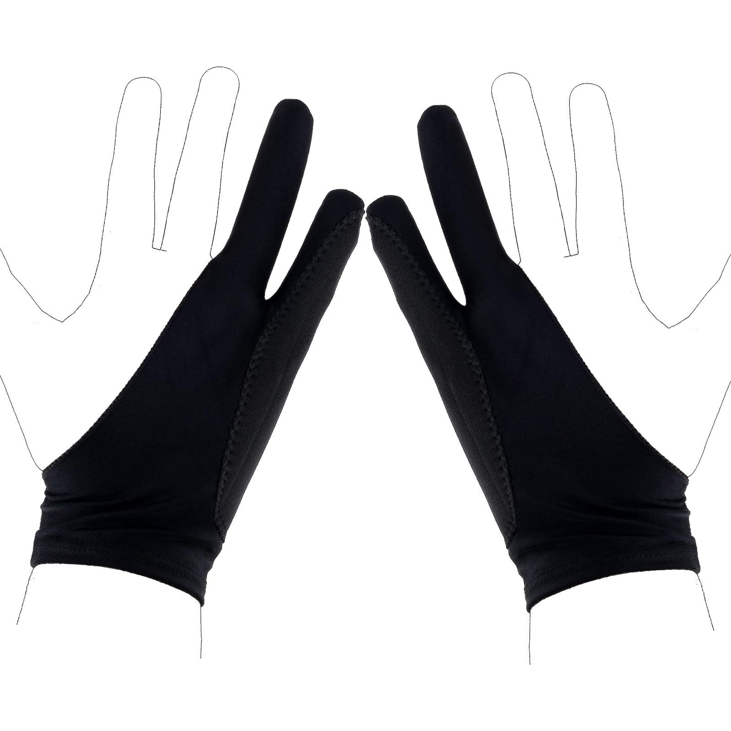 Two-Finger Art Glove for Drawing Tablets, Small