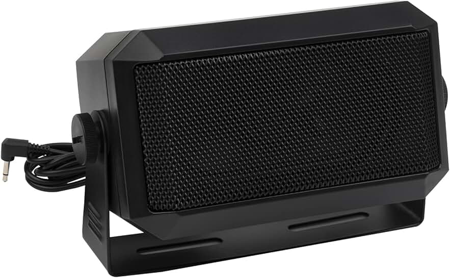 Rectangular External Speaker for Radio and Scanners