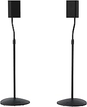 Pair of speaker stands with adjustable height