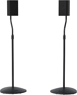 Pair of speaker stands with adjustable height