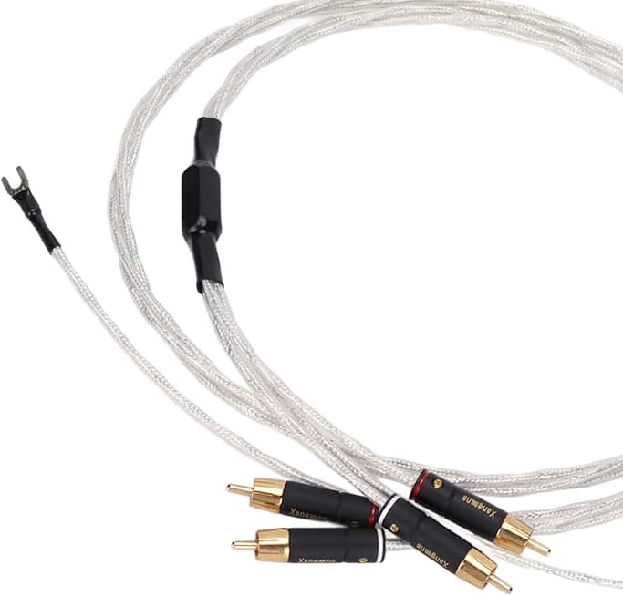 3ft RCA Stereo Audio Cable with Ground Wires