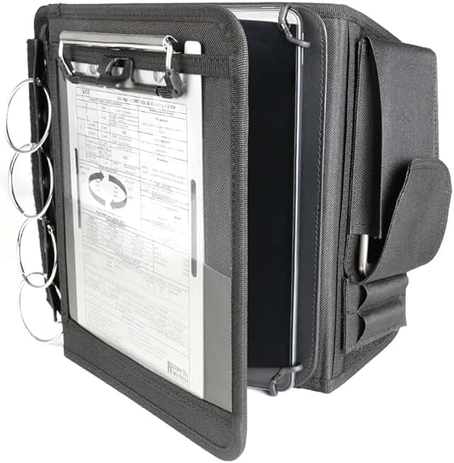Adjustable Pilot Kneeboard with Aluminum Clipboard
