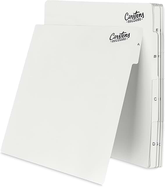 Heavy Duty Vinyl Album Dividers with Tabs