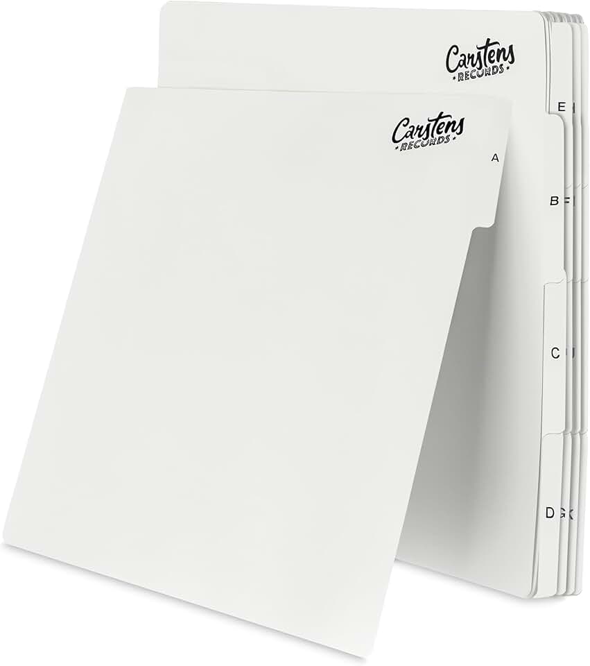 Heavy Duty Vinyl Album Dividers with Tabs