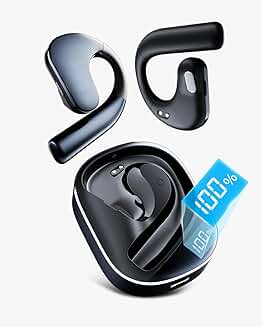 Wireless Open Ear Headphones with Bass, 50H Playtime