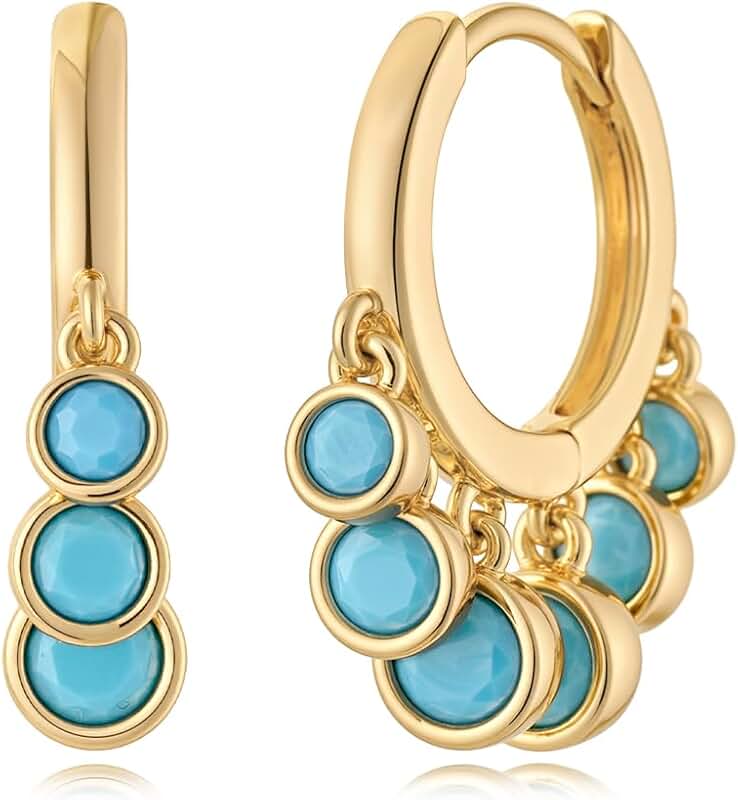 Small 14K Gold Huggie Hoop Earrings for Women