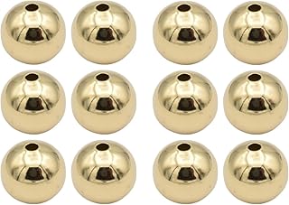 Gold-filled spacer beads for jewelry making, 4-12mm, bulk pack