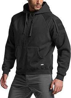 Men's Winter Fleece Hooded Sweatshirt with Long Sleeves