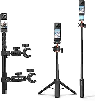 Motorcycle Mount with Tripod and Extension Rod