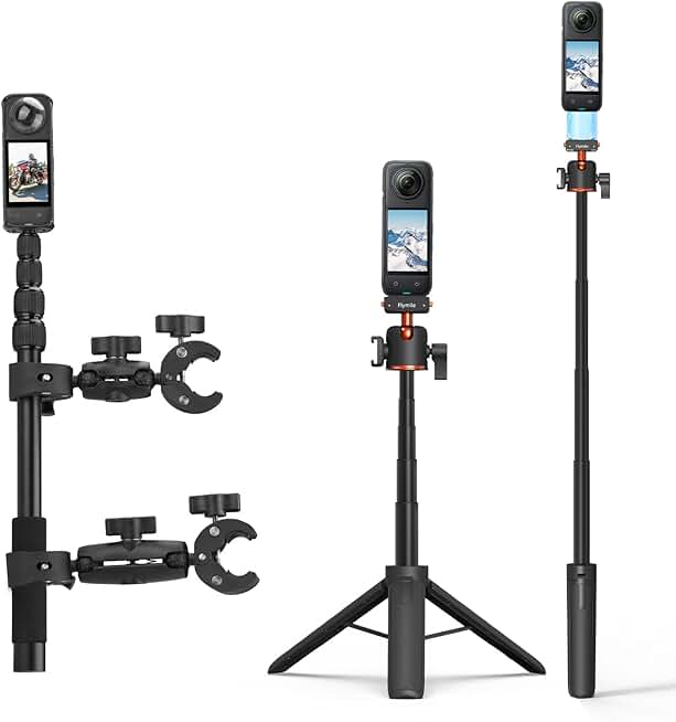 Motorcycle Mount with Tripod and Extension Rod