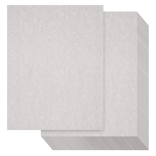 Light Gray Textured Certificate Paper, 8.5 x 11, 96 Sheets