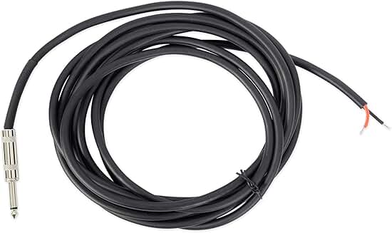 15-foot 16 AWG speaker cable with bare wire and PVC jacket