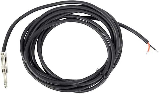 15-foot 16 AWG speaker cable with bare wire and PVC jacket