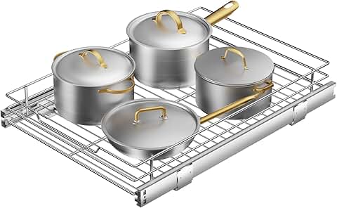 Heavy Duty Cabinet Organizer with Slide Out Shelves