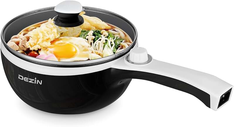 Electric Hot Pot with Non-Stick Pan and Adjustable Power