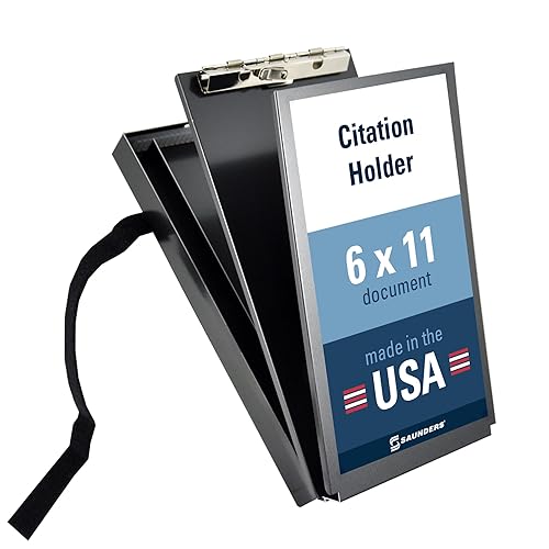 Black Recycled Aluminum Citation Holder for Office