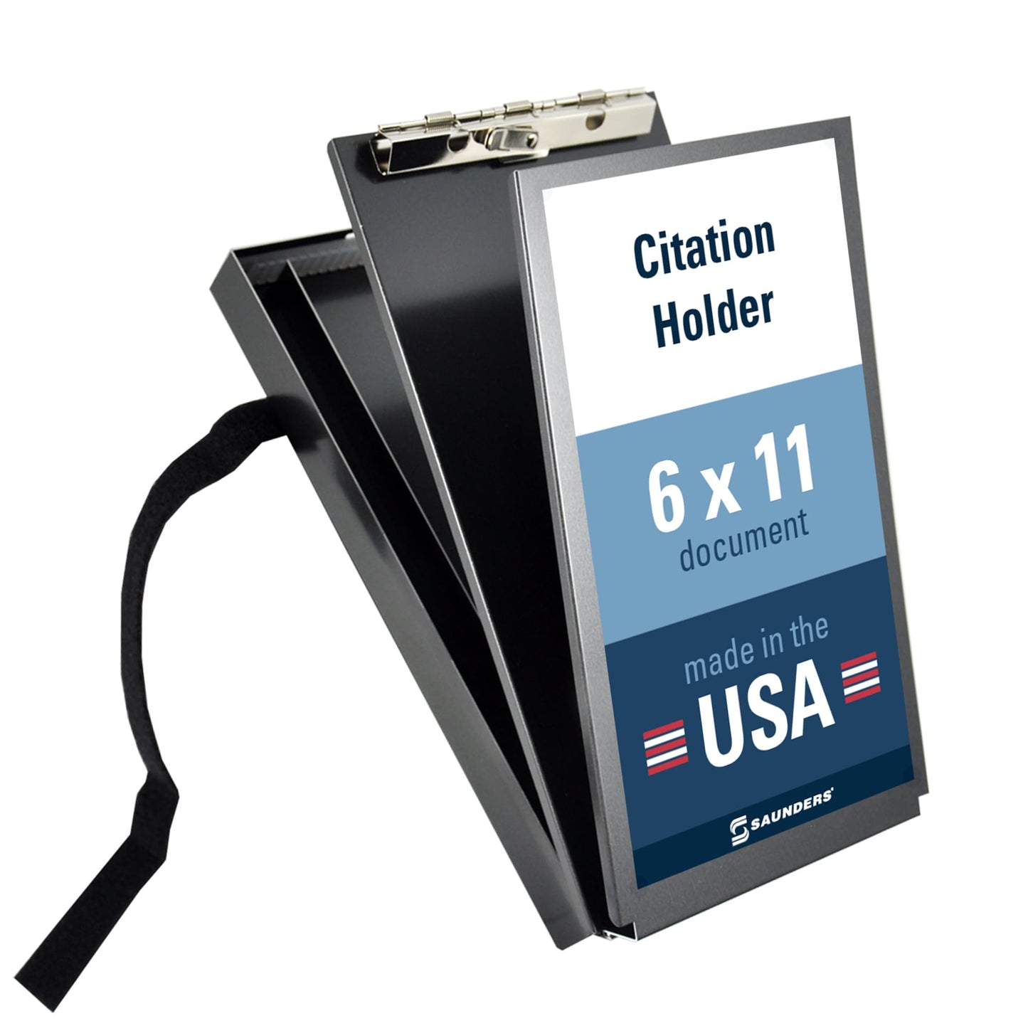 Black Recycled Aluminum Citation Holder for Office
