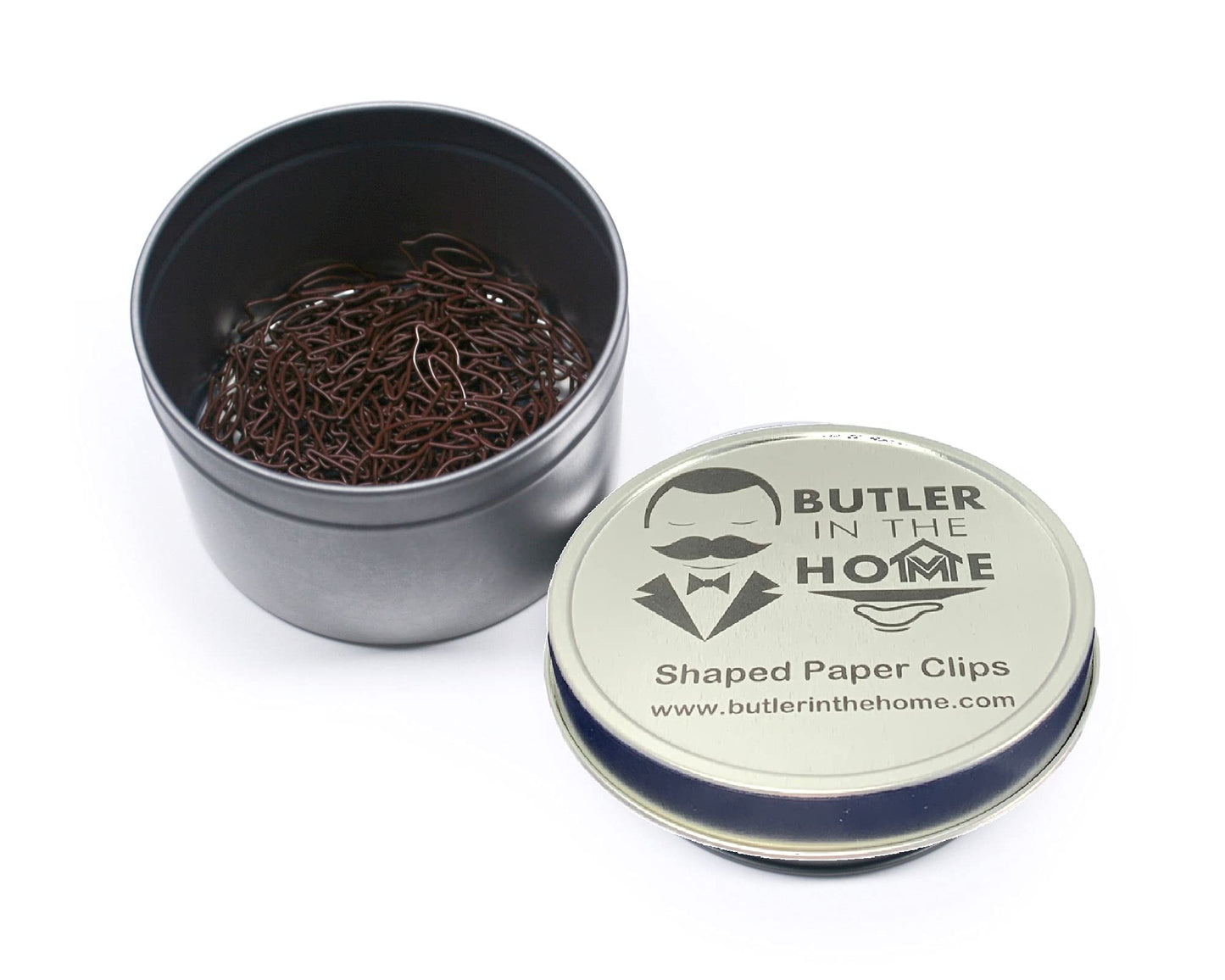 Bird-Shaped Paper Clips in Tin, 100 Count