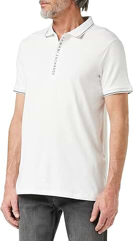Men's Logo Zip Jersey Polo