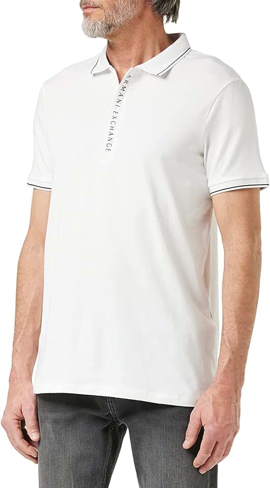 Men's Logo Zip Jersey Polo