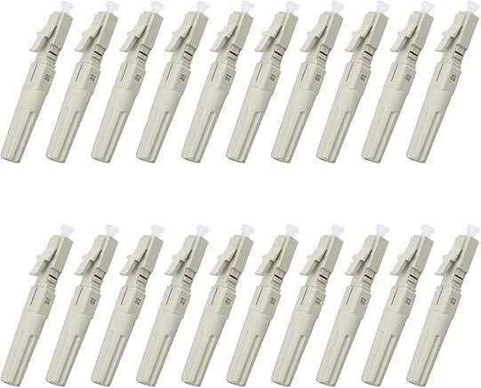 20 Pack Multimode Fiber Optic Quick Connectors