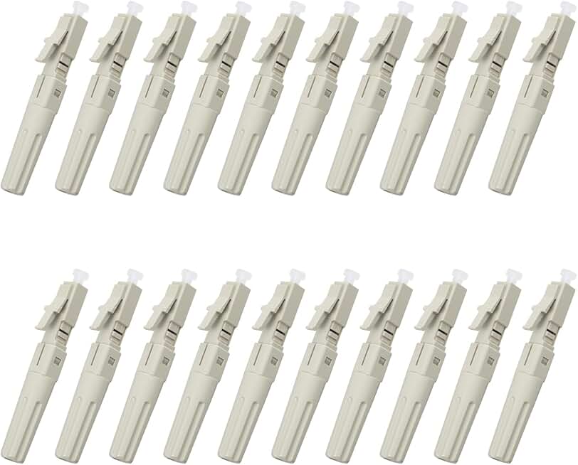 20 Pack Multimode Fiber Optic Quick Connectors