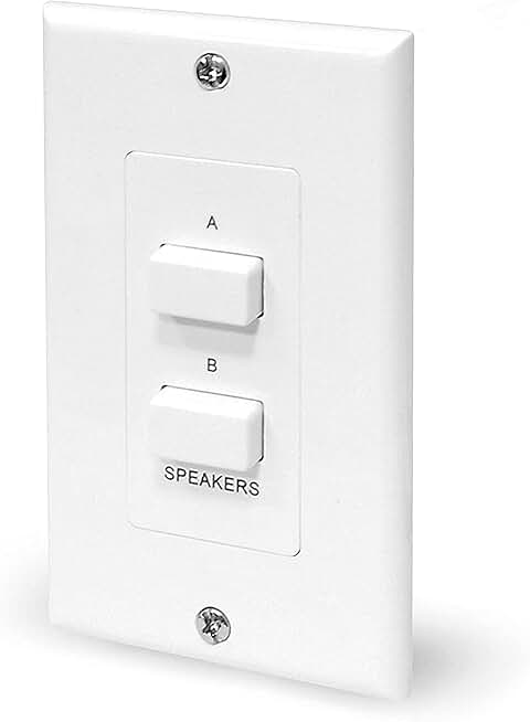 Wall Speaker Selector Switch for Indoor and Outdoor Speakers