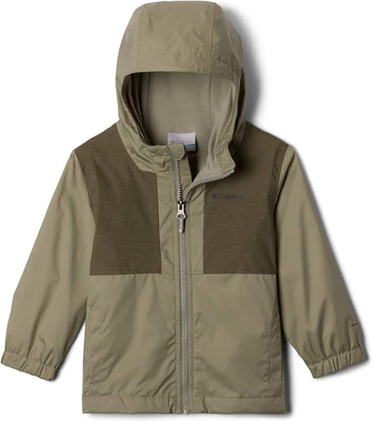 Toddler Boys Fleece Rain Jacket, Green, 2T