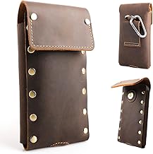 Leather Phone Holster for Samsung, iPhone, and Universal Belt Pouch