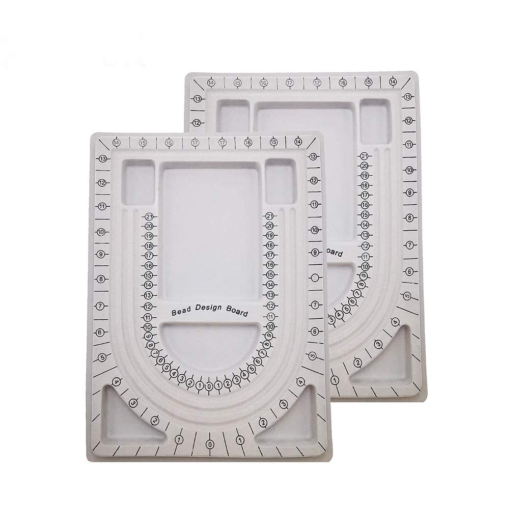 2 Pack Bead Design Boards for Jewelry Making