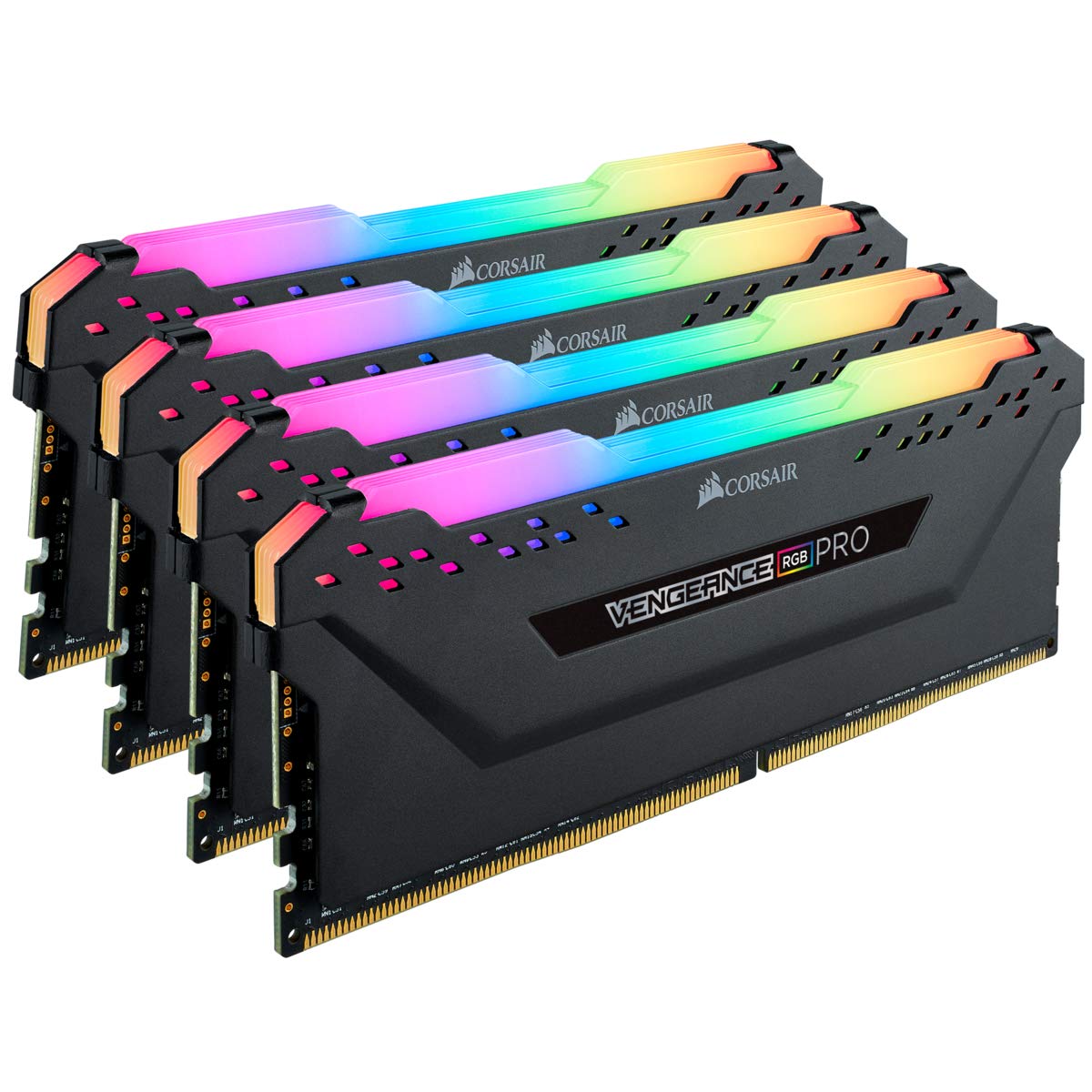 Vengeance RGB Pro 32GB (4x8GB) DDR4 3600 (PC4-28800) C18 Desktop Memory - Black
