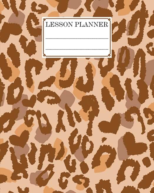 Elementary and high school lesson planner with 121 pages