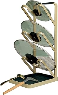 Gold Lid and Utensil Organizer for Kitchen Cabinets
