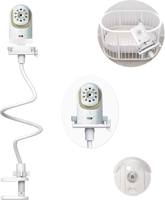 Flexible Baby Monitor Mount with 1/4" Screw