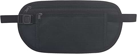 Nylon Hidden Money Belt with RFID Blocking