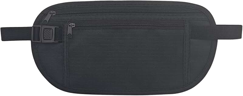Nylon Hidden Money Belt with RFID Blocking