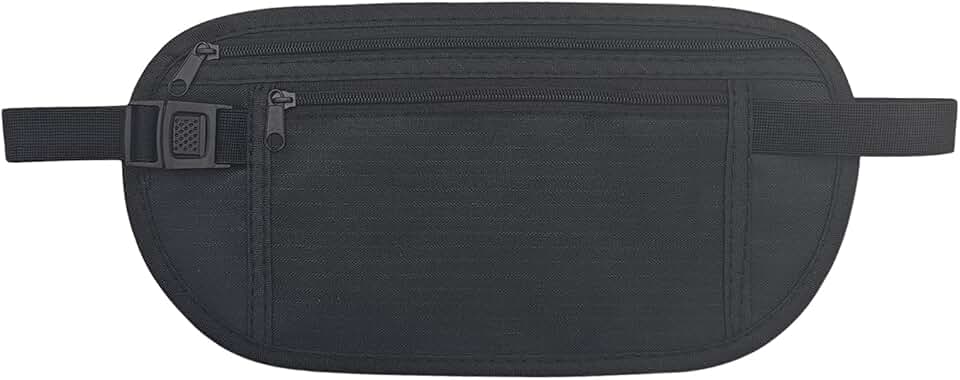 Nylon Hidden Money Belt with RFID Blocking
