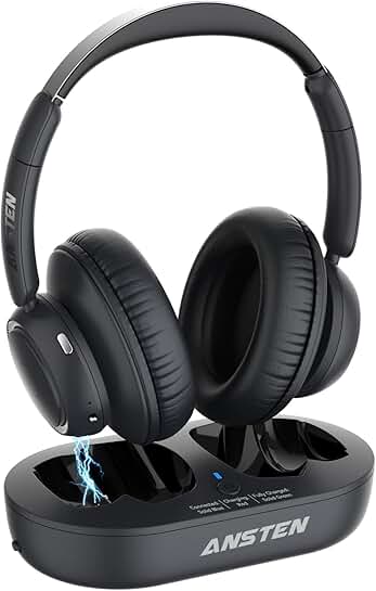 Wireless TV Headphones with Long Battery Life