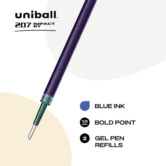 Blue 1.0mm Gel Pen Refills, 2 Pack
