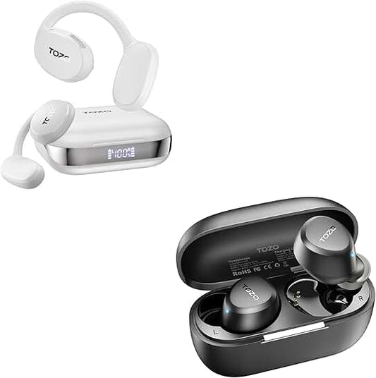 Wireless Open Ear Headphones with Mic and Waterproofing