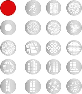 G-10 19-Piece Metal Gobo Kit with Red Gels
