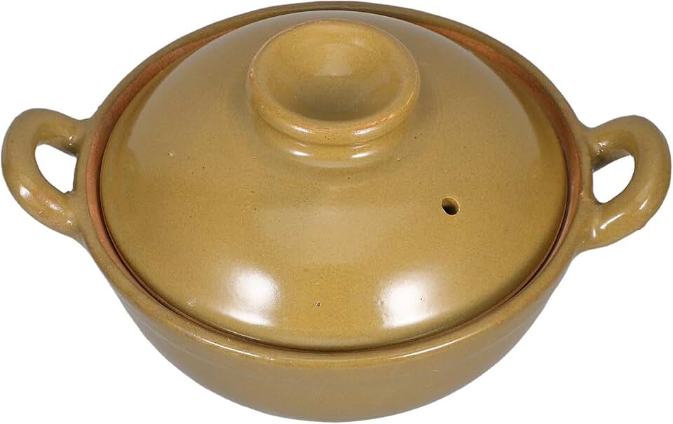 Multi-functional Clay Casserole Pot with Handle