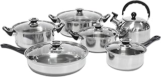Long Handle Pasta Pot with Glass Lid, 31cm