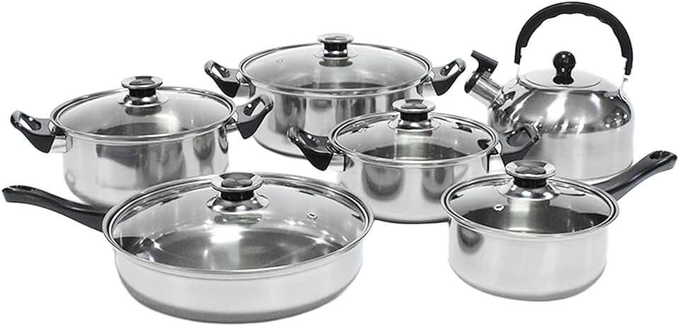 Long Handle Pasta Pot with Glass Lid, 31cm