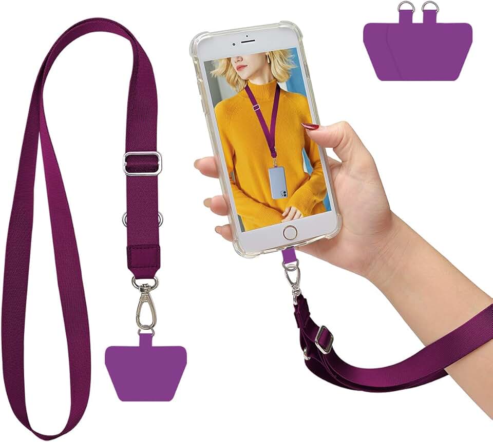 Adjustable Phone Lanyard with Tethers for Smartphones