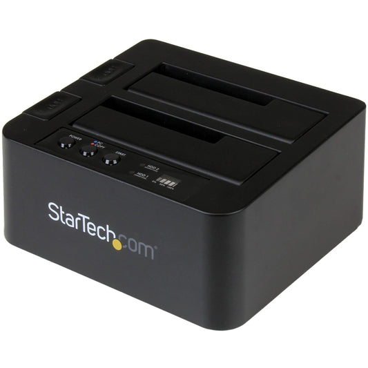 .com Standalone Hard Drive Duplicator, Dual Bay HDD/SSD Cloner/Copier, USB 3.1 (10Gbps) to SATA III HDD/SSD Docking Station, Hard Disk Duplicator Dock, Hard Drive Cloner (SDOCK2U313R)