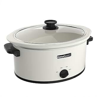 7 Quart Oval Slow Cooker with 3 Settings