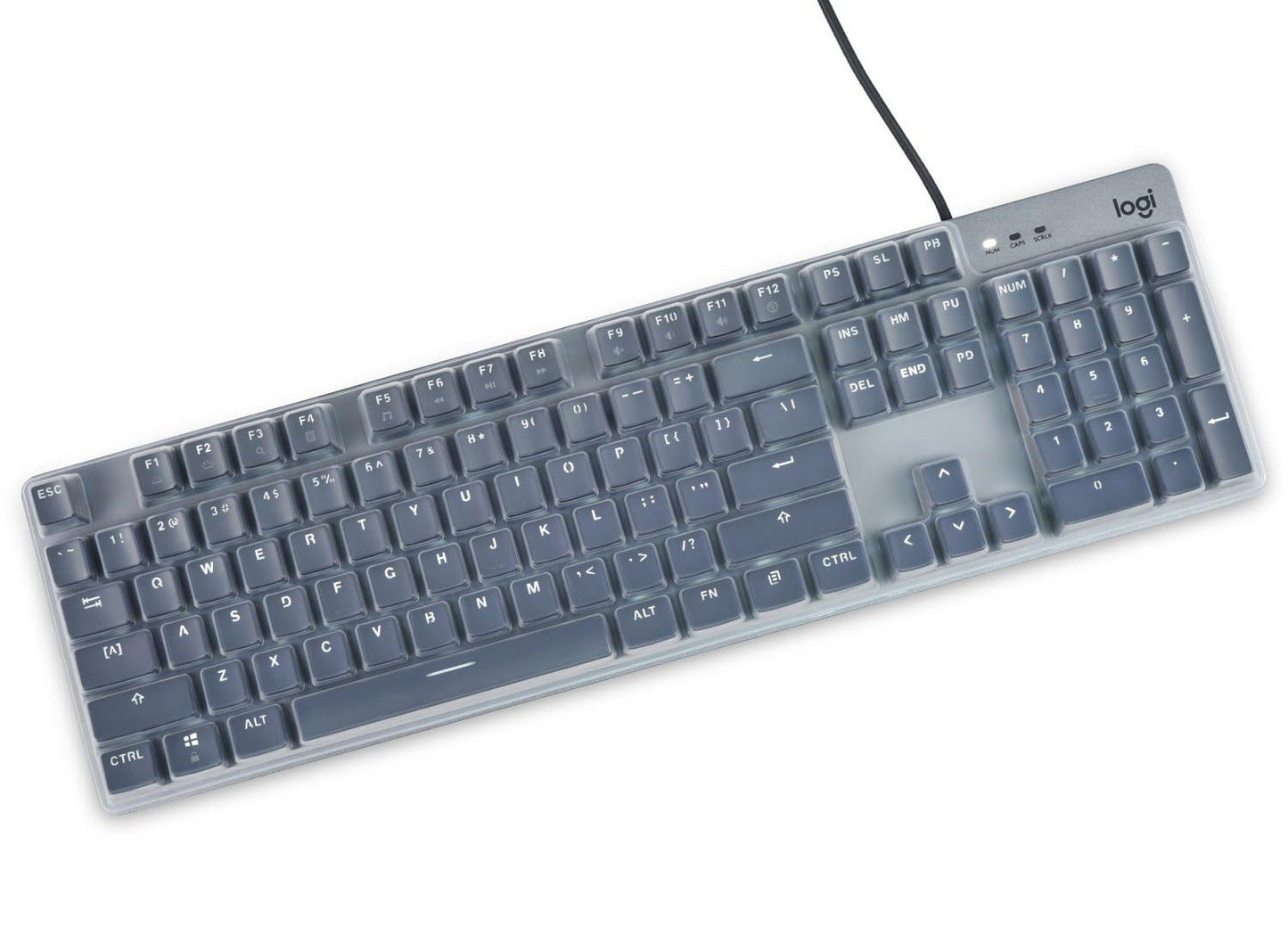 Clear silicone cover for mechanical keyboard