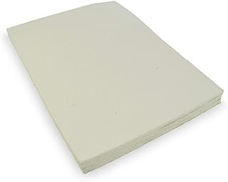 Handmade Lokta Card Stock Paper with Deckle Edge, 8.5x11, 50 Sheets