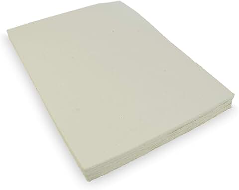 Handmade Lokta Card Stock Paper with Deckle Edge, 8.5x11, 50 Sheets